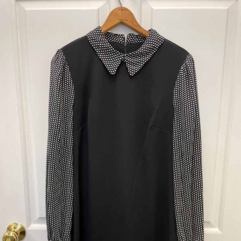 Tommy Hilfiger Polka Dot Collar Dress - size 8 NWT